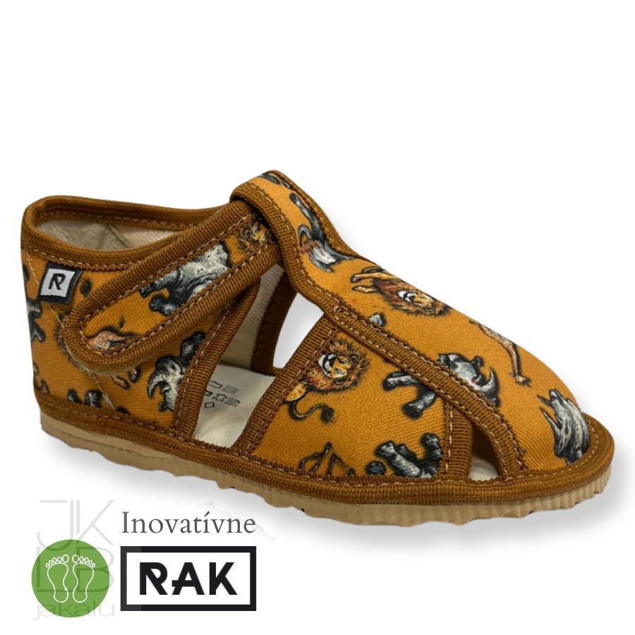 Inovatívne papučky RAK safari okrové